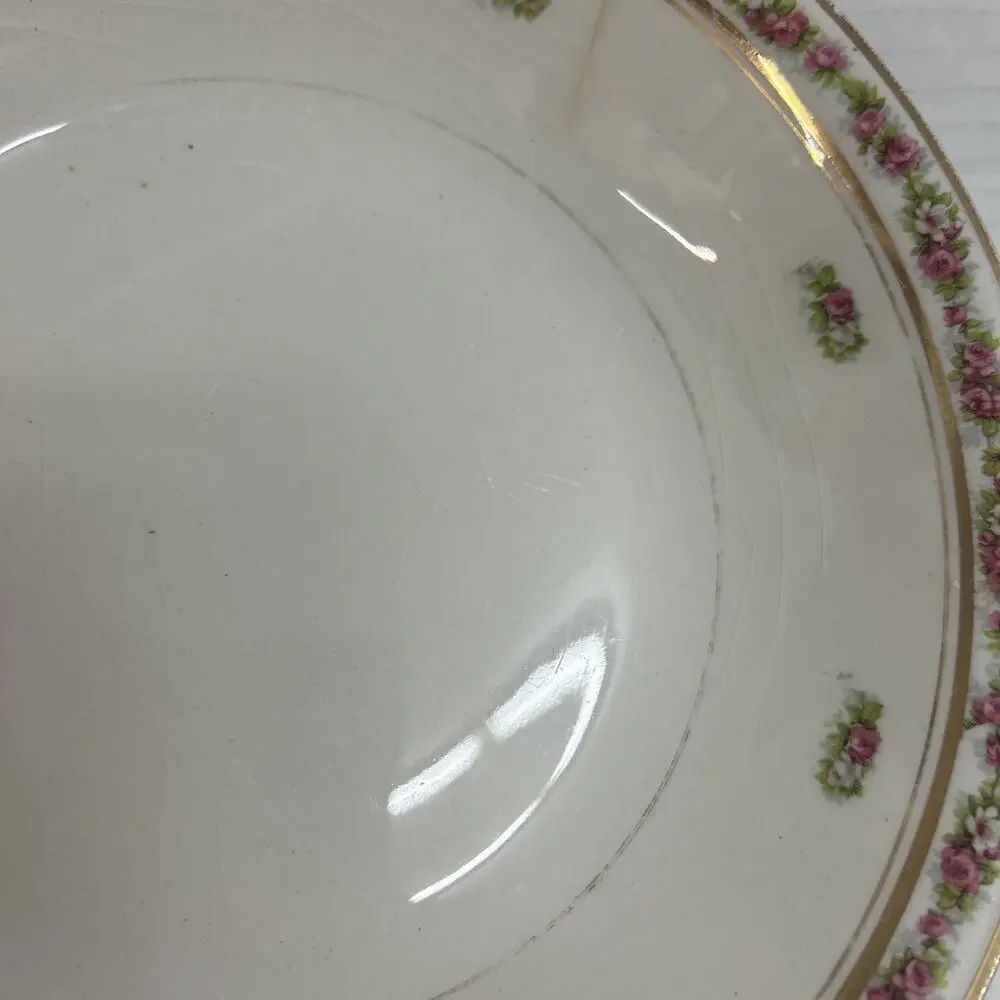 Vintage Warner Keffer China Co E Liverpool Bowl 8”